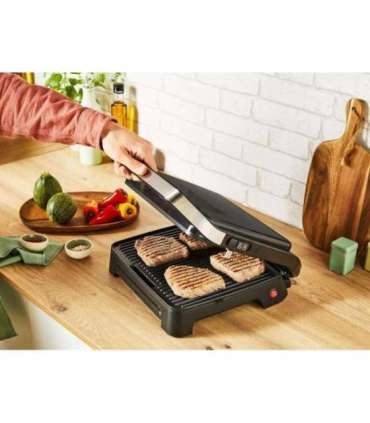 Tefal GC271810 Inicio Panini and grilling machine, Non-stick, Black/Stainless steel TEFAL