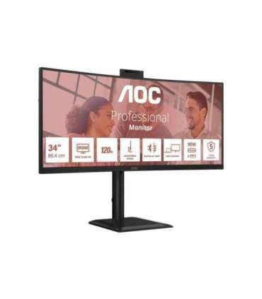 AOC CU34E4CW Curved 34" 3440x1440/21:9/350cd/m2/4ms HDMI, DisplayPort, USB, Audio out AOC