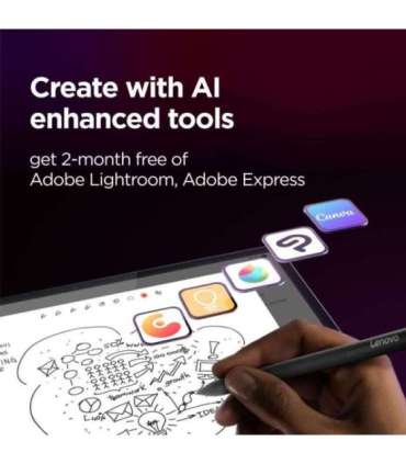 Lenovo Yoga Tab Plus 12.7 3K Touch Snapdragon 8/16GB/256GB/Qualcomm Adreno 750/Android 14/ENG kbd/Tidal Teal/FP/2Y