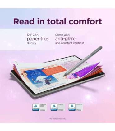 Lenovo Idea Tab Plus 12.1 2.5K MediaTek Dimensity 6400/12GB/256GB/ARM Mali-G57/Android 15/Luna Grey/5G/2Y Warranty |