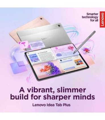 Lenovo Idea Tab Plus 12.1 2.5K MediaTek Dimensity 6400/12GB/256GB/ARM Mali-G57/Android 15/Luna Grey/5G/2Y Warranty |