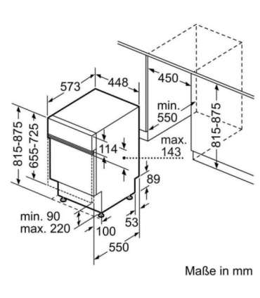 Bosch Serie 6 SPI6EMS21E dishwasher Semi built-in 10 place settings B
