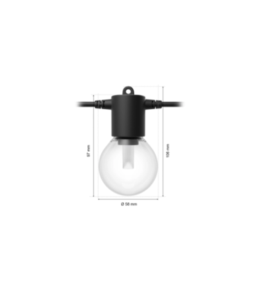 Philips Hue Festavia globe string 7m 10bulb ext|Philips Hue