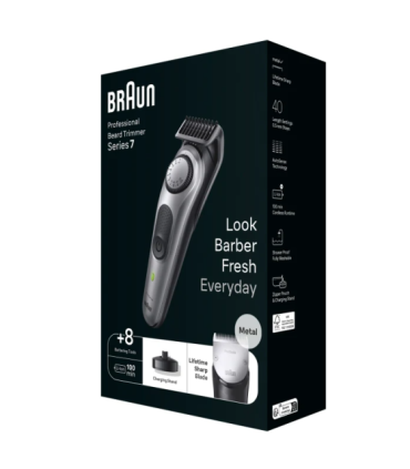 Braun Beard Trimmer BT7420 Cordless Number of length steps 40 Black
