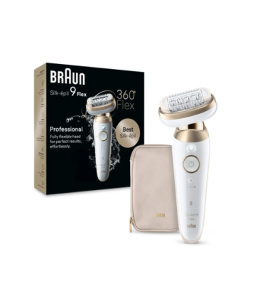 Braun Epilator 9-011 3D Silk-epil 9 Flex Operating time (max) 50 min Number of power levels 2 Wet & Dry |