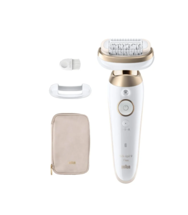 Braun Epilator 9-011 3D Silk-epil 9 Flex Operating time (max) 50 min Number of power levels 2 Wet & Dry |