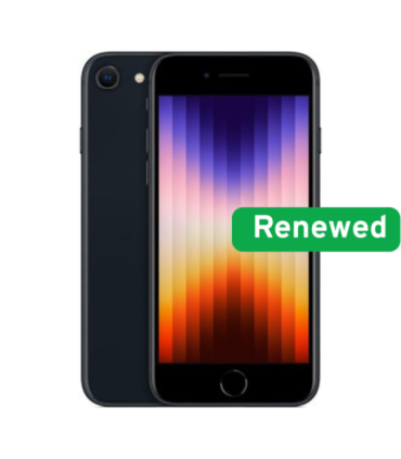RENEW Apple Grade A iPhone SE (3rd Gen, 2022) Midnight 4.7 " Retina HD A15 Bionic 4 GB 128 GB iOS