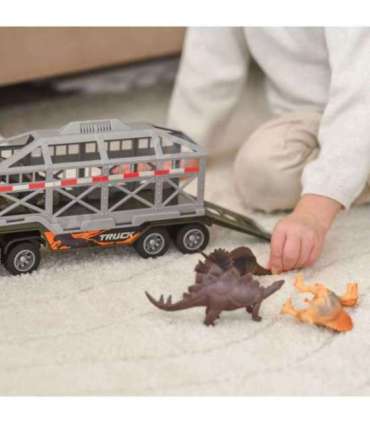 WOOPIE Ciężarówka Transporter Dinozaurów Auto z Dźwiękiem i Światłem