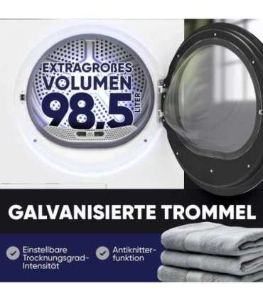 Heat pump tumble dryer Bomann, white