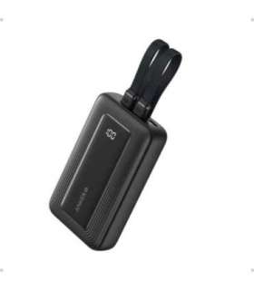 Anker Power Bank A1680G11 10000 mAh USB-C 30W, Lightning 27W Built-In USB-C and Lightning Cables Black