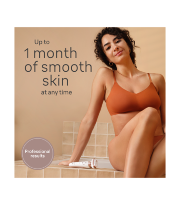 Braun Epilator SES9-030 3D Silk-Epilk 9 Flex Operating time (max) 50 min Number of power levels 2 Wet & Dry |