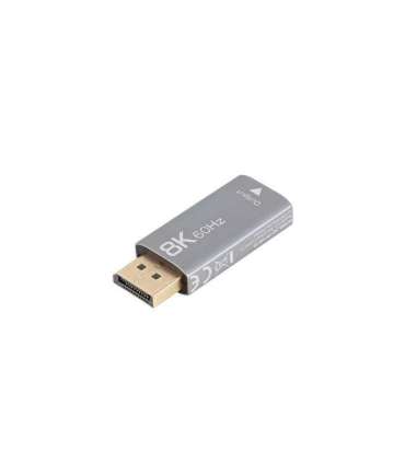 Lanberg Displayport (M) to HDMI (F) Adapter 8K, Silver AD-DP-HD-03