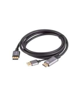 Lanberg HDMI (M) to Displayport (M) cable 4K, Black CA-HDDP-20CU-0018-BK 1.8 m