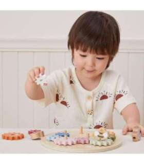 VIGA PolarB Drewniane Kolorowe Koła Zębate Montessori