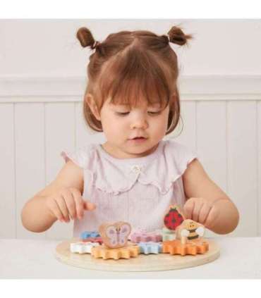 VIGA PolarB Drewniane Kolorowe Koła Zębate Montessori