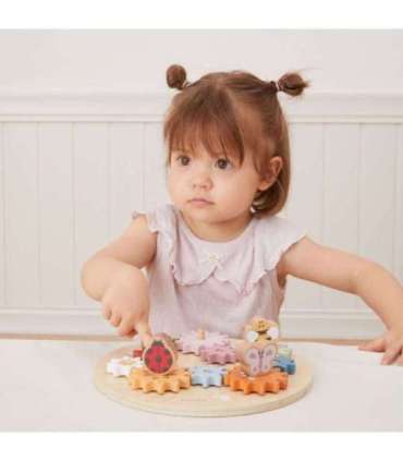 VIGA PolarB Drewniane Kolorowe Koła Zębate Montessori