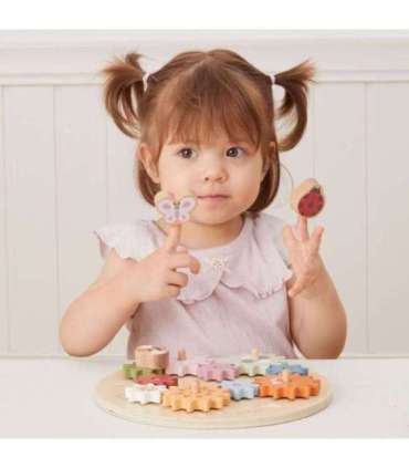 VIGA PolarB Drewniane Kolorowe Koła Zębate Montessori