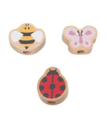 VIGA PolarB Drewniane Kolorowe Koła Zębate Montessori