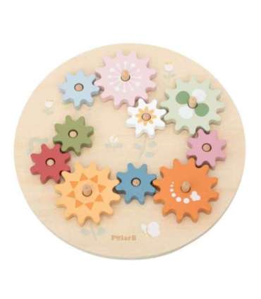 VIGA PolarB Drewniane Kolorowe Koła Zębate Montessori