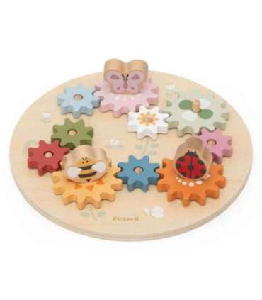 VIGA PolarB Drewniane Kolorowe Koła Zębate Montessori