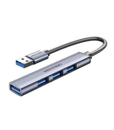 Vention USB 3.0 to USB 3.0/USB 2.0*3 Mini Hub 0.15M Gray Metal Type