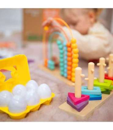TOOKY TOY XXL karp Montessori hariv 7-ühes sensoorne mäng, 25–30 kuud