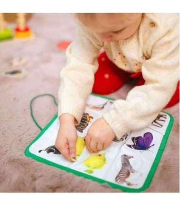 TOOKY TOY XXL karp Montessori hariv 7-ühes sensoorne mäng, 25–30 kuud