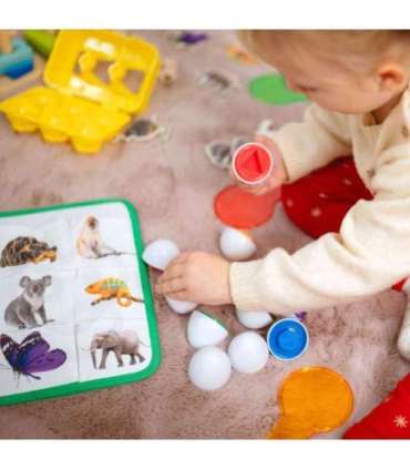 TOOKY TOY XXL karp Montessori hariv 7-ühes sensoorne mäng, 25–30 kuud