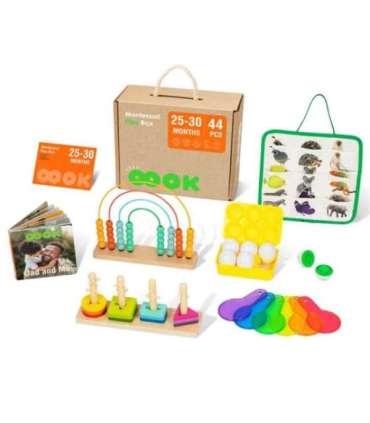 TOOKY TOY XXL karp Montessori hariv 7-ühes sensoorne mäng, 25–30 kuud