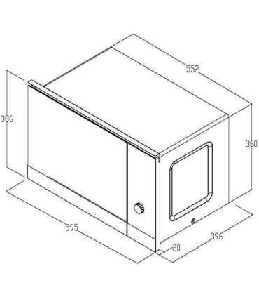 Integreeritav mikrolaineahi De Dietrich DMG2121A
