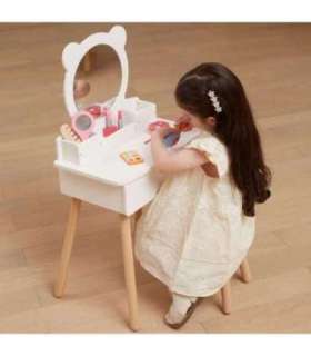 VIGA Zestaw Biała Toaletka + Akcesoria Jak z Salonu