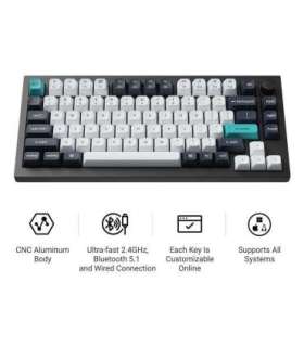 KEYBOARD WRL Q1 MAX RGB/CARBON BLACK Q1M-M4 KEYCHRON