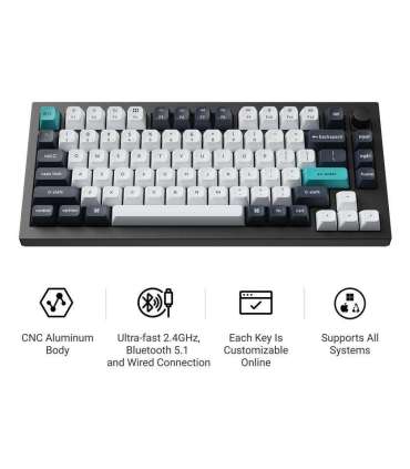KEYBOARD WRL Q1 MAX RGB/CARBON BLACK Q1M-M4 KEYCHRON