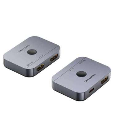 Vention 2-Port Bi-Directional 8K HDMI Switcher Gray Aluminium Alloy Type