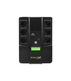 Green Cell UPS06 uninterruptible power supply (UPS) Line-Interactive 600 VA 360 W 6 AC outlet(s)