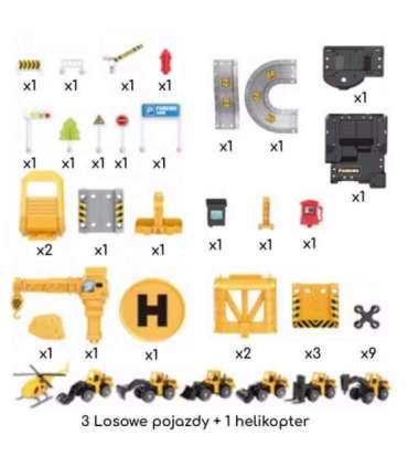 WOOPIE Garaż Parking Roboty Drogowe 41el.