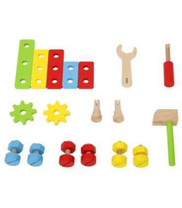 Viga puidust tööriistakomplekt