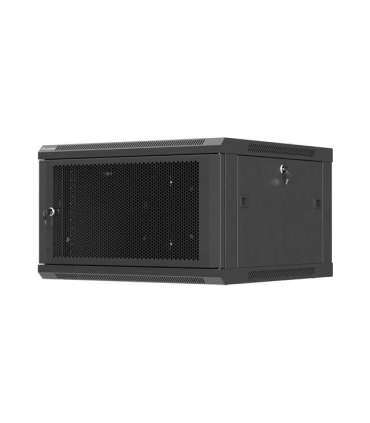 Lanberg Wall mounted installation cabinet 19" 6U 600X600 WF01-6606-23B Black