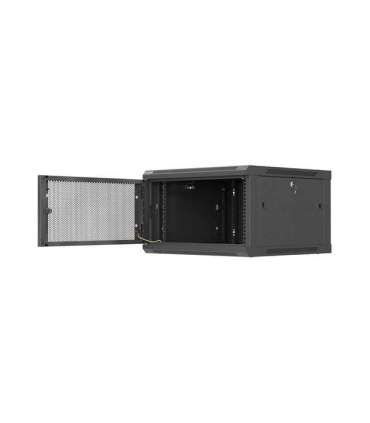 Lanberg Wall mounted installation cabinet 19" 6U 600X600 WF01-6606-23B Black