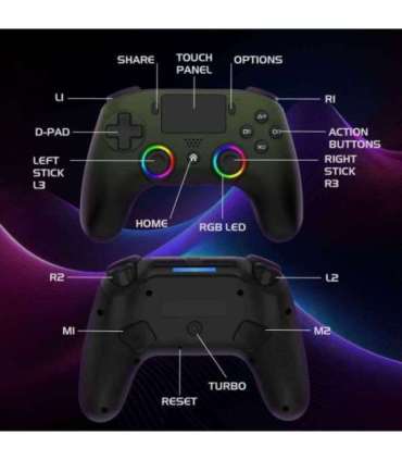 Subsonic Wireless Led Controller Green for PS5