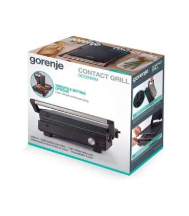 Gorenje GCG2000M Multifunctional Grill, Removable non-stick plates, Black Gorenje
