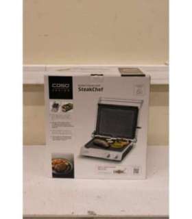 SALE OUT. Caso 02837 SteakChef Double Contact Grill, 2000 W, Stainless Steel Caso Double Contact Grill SteakChef |
