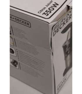 SALE OUT. Black & Decker BXCJ350E electric juicer 350W stainless steel Black & Decker DAMAGED PACKAGING, SMALL DENT ON