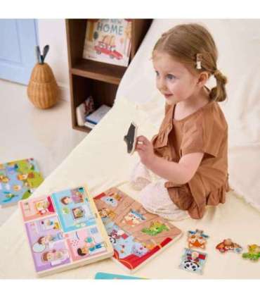 VIGA Puzzle Dźwiękowe Dopasuj Codzienne Aktywności