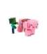 MINECRAFT S2 3D WIND-UP TOY - BABY ZOMBIE & PIG