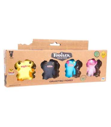 FUGGLER LIMITED EDITION 1.5 COLLECTIBLE FIGURES - 4 PACK VER. F