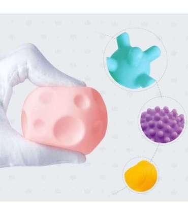 WOOPIE BABY sensoorseid pigistatavaid klotse, 8 tk.