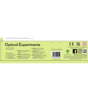 CLASSIC WORLD Optilised eksperimendid, sensoorne komplekt, meelte treening, 16 osa