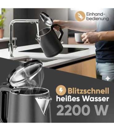 Kettle ProfiCook, charcoal grey