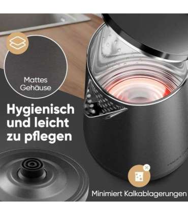 Kettle ProfiCook, charcoal grey